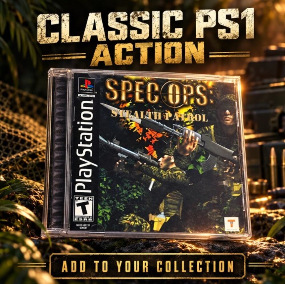 Spec Ops Stealth Patrol Sony PlayStation PS1 Complete Game Pre Owned